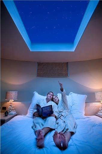 skylight above bed
